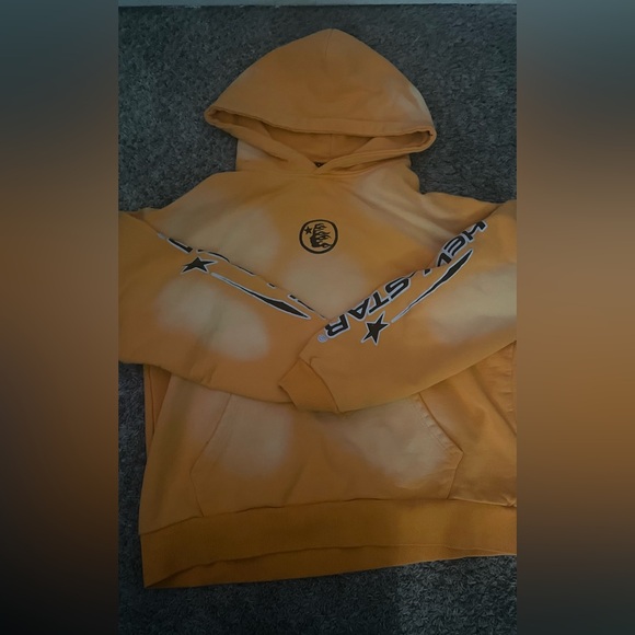 Hellstar Other - Orange Hellstar Hoodie